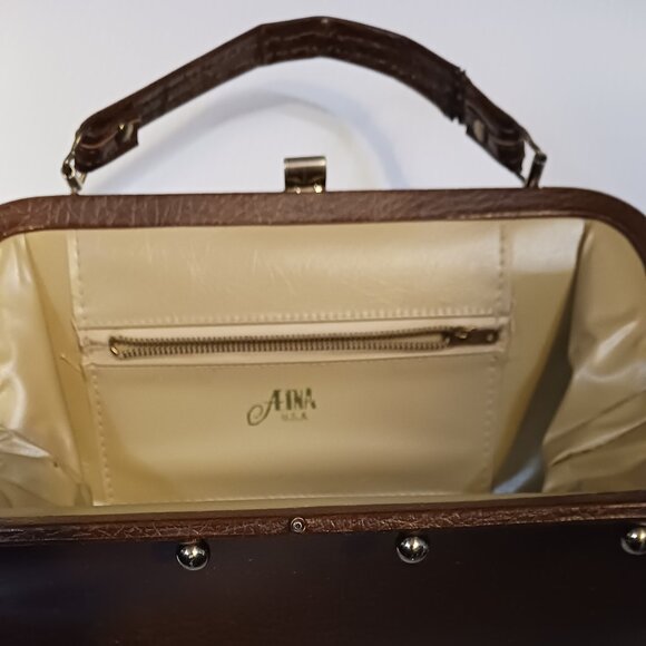 Vintage Aina Brn Pebble Handbag - Picture 2 of 5